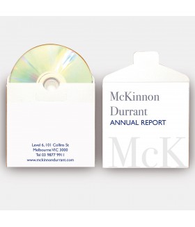 CD Disk Print / Duplicate / Printed 2 Panel Locking Wallet