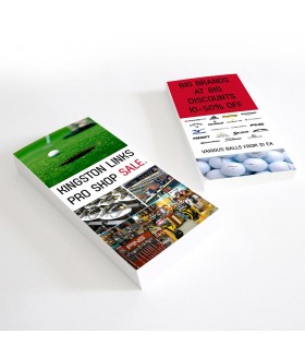 DL Cards 99x210mm Full Colour 2 Sides Gloss Laminate 1 Side